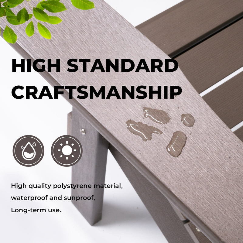 JONPONY Adirondack Chairs Weather Resistant Plastic Fire Pit Chairs Ad