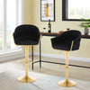 JONPONY Bar Stools Set of 2/4/6,Counter Height Bar Stools,Velvet Swivel Bar Stool for Kitchen Island,Bar Pub