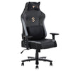 JONPONY Big and Tall Gaming Chair 400lbs Gaming Chair with Massage Lumbar Pillow, Headrest, 3D Armrest, Metal Base, PU Leather