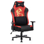 JONPONY Big and Tall Gaming Chair 400lbs Gaming Chair with Massage Lumbar Pillow, Headrest, 3D Armrest, Metal Base, PU Leather