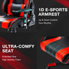 JONPONY Gaming Chair Office Chair PU Leather with Adjustable Headrest,Red