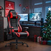 JONPONY Big and Tall 400LBS Gaming Chair, Ergonomic Design, Gamer Chair PU Leather with Footrest and Lumbar Support, High Back Office Chair Support 8 Hours Long Sitting, Computer Chair,Red