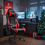 JONPONY Big and Tall 400LBS Gaming Chair, Ergonomic Design, Gamer Chair PU Leather with Footrest and Lumbar Support, High Back Office Chair Support 8 Hours Long Sitting, Computer Chair,Red