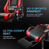 JONPONY Big and Tall 400LBS Gaming Chair, Ergonomic Design, Gamer Chair PU Leather with Footrest and Lumbar Support, High Back Office Chair Support 8 Hours Long Sitting, Computer Chair,Red