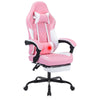JONPONY Ergonomic Video Gamer Chairs,Computer Gaming Chairs with Massage Lumbar Support and footrest,Racing Style Computer Chair Adjustable Headrest for Adults,GREEN