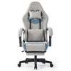 JONPONY Ergonomically adjustable esports chair, equipped with headrests and waist pillows, adjustable height, suitable for offices and gaming rooms，Grey