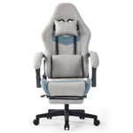 JONPONY Ergonomically adjustable esports chair, equipped with headrests and waist pillows, adjustable height, suitable for offices and gaming rooms，Grey