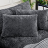 JONPONY 111" Cloud Couch,L Shaped Modular Sectional Sofa with Movable Ottoman,3 Oversized Seats Sleeper Couches for Living Room