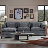 JONPONY 111" Cloud Couch,L Shaped Modular Sectional Sofa with Movable Ottoman,3 Oversized Seats Sleeper Couches for Living Room