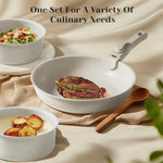 JONPONY 12 Pcs Nonstick Cookware Set, Pots and Pans Set with Detachable Handle, Dishwasher & Oven Safe, Induction Compatible, Kitchen Cooking Set