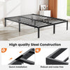 JONPONY 14 Inch Heavy Duty Metal Bed Frame, No Box Spring Needed, Platform with Large Storage Space, Easy Assembly, Noise Free, Sturdy Steel Slat Support