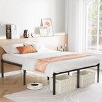 JONPONY 14 Inch Heavy Duty Metal Bed Frame, No Box Spring Needed, Platform with Large Storage Space, Easy Assembly, Noise Free, Sturdy Steel Slat Support