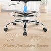 JONPONY 400LBS Drafting Chair, Tall Office Chair with Adjustable Lumbar Support&Footrest Ring, Comfy Extra Deep W-Shape Thicken Cushion, Breathable Mesh Standing High Desk Chair