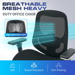 JONPONY 700lbs Big and Tall Office Chair with Wide Thick Seat Cushion,Ergonomic Computer Mesh Desk Chairs with 4D Armrests, Adjustable Lumbar Support for Adults 8 Hours daliy Work,Black