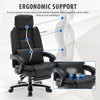 JONPONY Big and Tall 500lbs Reclining Office Desk Chair, Oversized Heavy Duty Executive Chairs with Lumbar Support, PU Leather Recliner Chairs with Footrest, High Back Ergonomic Office Chair,Black