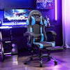 JONPONY Big and Tall Gaming Chair, Ergonomic Design, Gamer Chair PU Leather with Footrest and Lumbar Support, High Back Office Chair Support 8 Hours Long Sitting, Computer Chair,Black Blue