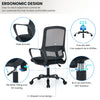 JONPONY Big and Tall Office Chair 400LBS Ergonomic Office Chair with Lumbar Support, Adjustable Armrest and Headrest Mesh Chair,8 Hours Heavy Duty Design,Black
