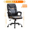 JONPONY Big and Tall Office Chair 400LBS Wide Seat Ergonomic Computer Desk Chair High Back Executive Leather Chair Adjustable Task Chair Lumbar Back Support 8 Hours Heavy Duty Design