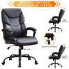 JONPONY Big and Tall Office Chair 400LBS Wide Seat Ergonomic Computer Desk Chair High Back Executive Leather Chair Adjustable Task Chair Lumbar Back Support 8 Hours Heavy Duty Design