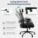 JONPONY Big and Tall Office Chair 500LBS Ergonomic Office Chair with Lumbar Support, Adjustable Armrest and Headrest Mesh Chair,8 Hours Heavy Duty Design,Black
