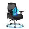 JONPONY Big and Tall Office Chair 500LBS Ergonomic Office Chair with Lumbar Support, Adjustable Armrest Mesh Chair,8 Hours Heavy Duty Design,Black