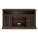 JONPONY Classic TV Media Stand Modern Entertainment Console for TV Up to 65" with Open and Closed Storage Space, Espresso