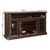 JONPONY Classic TV Media Stand Modern Entertainment Console for TV Up to 65" with Open and Closed Storage Space, Espresso