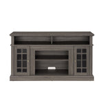 JONPONY Classic TV Media Stand Modern Entertainment Console for TV Up to 65" with Open and Closed Storage Space, Espresso