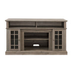 JONPONY Classic TV Media Stand Modern Entertainment Console for TV Up to 65" with Open and Closed Storage Space, Espresso