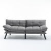 JONPONY Convertible Folding Modern sofa Bed, Sofa Sleeper, Modern Futon for Living Room, Small Space, Apartment Office, Grey