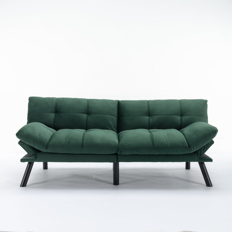JONPONY Convertible Folding Modern sofa Bed, Sofa Sleeper, Modern Futon for Living Room, Small Space, Apartment Office, Grey