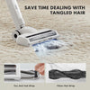JONPONY Cordless Vacuum Cleaner, Electric Rechargeable Handheld with LED, Powerful Suction 24Kpa, Up to 45 Minutes Runtime, Lightweight, Ideal for Carpet, Hard Floors & Pet Hair, White
