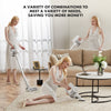 JONPONY Cordless Vacuum Cleaner, Electric Rechargeable Handheld with LED, Powerful Suction 24Kpa, Up to 45 Minutes Runtime, Lightweight, Ideal for Carpet, Hard Floors & Pet Hair, White