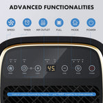 JONPONY Dehumidifier, 2,000 Sq.Ft Coverage, Energy Star Portable Dehumidifier with Drain Hose, Powerful Moisture Removal and Humidity Control for Basement, Bedroom, Bathroom, Large Rooms