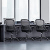 JONPONY Desk Chair,Office Chair with Ergonomic Lumbar Support, Mid-Back Mesh Swivel Rolling Work with Wheels for Home, Office, Bedroom