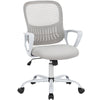 JONPONY Desk Chair,Office Chair with Ergonomic Lumbar Support, Mid-Back Mesh Swivel Rolling Work with Wheels for Home, Office, Bedroom