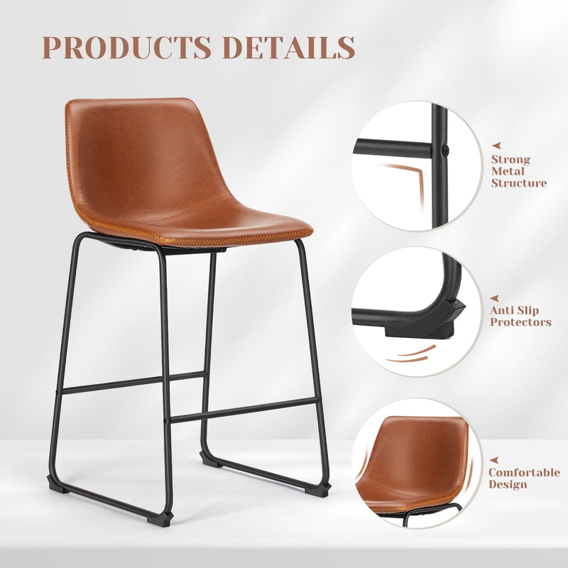 JONPONY Dining Chairs  Kitchen Chairs with Metal Legs for Living
