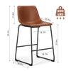 JONPONY Dining Chairs  Kitchen Chairs with Metal Legs for Living