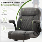 JONPONY Drafting Chair Tall Office Chair for Standing Desk, Ergonomic High Office Chair with Adjustable Foot Ring, Flip-Up Armrests, Lumbar Support for Home office or Drawing Use ,Dark Gray