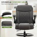 JONPONY Drafting Chair Tall Office Chair for Standing Desk, Ergonomic High Office Chair with Adjustable Foot Ring, Flip-Up Armrests, Lumbar Support for Home office or Drawing Use ,Dark Gray