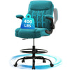 JONPONY Drafting Chair Tall Office Chair for Standing Desk, Ergonomic High Office Chair with Adjustable Foot Ring, Flip-Up Armrests, Lumbar Support for Home office or Drawing Use ,Dark Gray