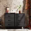 JONPONY Dresser TV Stand for Bedroom, 6 Drawer Fabric Storage Chest with Metal Frame & Wooden Top, Organizer for Closet & Living Room