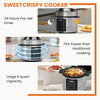 JONPONY Electric Pressure Cooker Stainless Steel Multi Cooker for Rice, Steamer, Yogurt Maker, Slow Cook, Saute, Meat Stew, Cake, Multigrain, Black