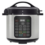 JONPONY Electric Pressure Cooker Stainless Steel Multi Cooker for Rice, Steamer, Yogurt Maker, Slow Cook, Saute, Meat Stew, Cake, Multigrain, Black