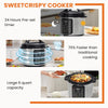 JONPONY Electric Pressure Cooker Stainless Steel Multi Cooker for Rice, Steamer, Yogurt Maker, Slow Cook, Saute, Meat Stew, Cake, Multigrain, Black