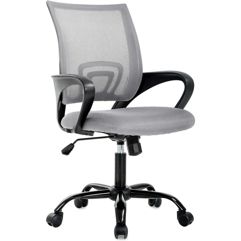 JONPONY Ergonomic Office Chair, Lumbar Support, Adjustable Height with Armrests for Adults