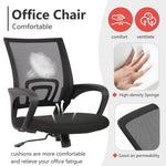 JONPONY Ergonomic Office Chair, Lumbar Support, Adjustable Height with Armrests for Adults