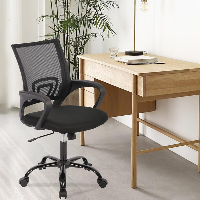 JONPONY Ergonomic Office Chair, Lumbar Support, Adjustable Height with Armrests for Adults