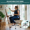 JONPONY Ergonomic Tall Drafting Chair 500Lbs, Mesh Executive Tall Office Chair, High Back Standing Desk Chair with Adjustable Headrest, Back, Arm & Foot Ring
