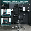 JONPONY Ergonomic Tall Drafting Chair 500Lbs, Mesh Executive Tall Office Chair, High Back Standing Desk Chair with Adjustable Headrest, Back, Arm & Foot Ring